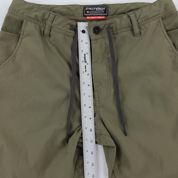 686 Everywhere Pants Mens 32x30 Green Relaxed Fit Stretch Chino Travel - Picture 11 of 13